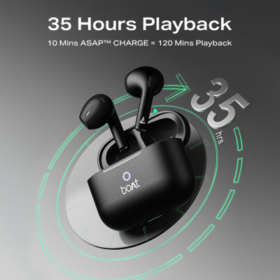 boAt Airdopes Alpha,35H Battery, 13mm Drivers,ENx, App Support